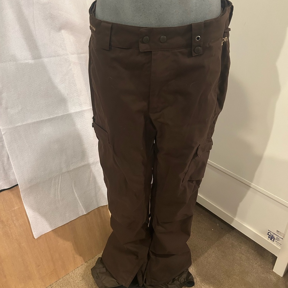 Men's Brown Burton snowboarding Pants